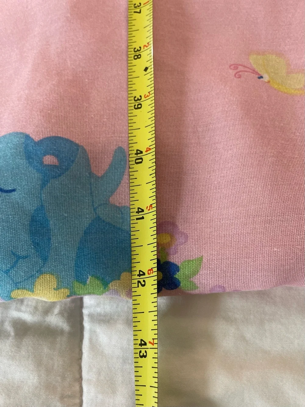 Vtg 90s Blues Clues Pink Hand-Tied Twin Quilt Blanket 84x59 As-Is Upcycled